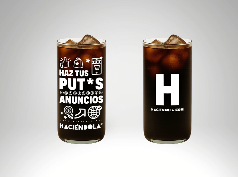 Vaso Haciendola "Haz Tus Put*s Anuncios"