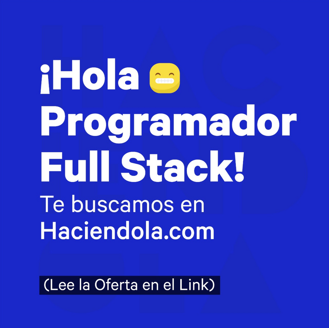 Buscamos Programador/a Fullstack