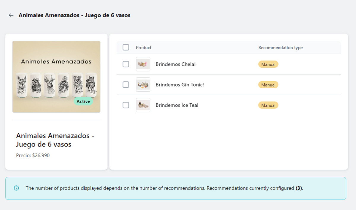 Recomendaciones que se arman solas